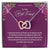 To My Best Friend Interlocking Hearts Necklace Birthday Gift