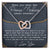 Promise Necklace Interlocking Hearts Necklace For Girlfriend From Boyfriend Necklace For Her Girlfriend Anniversary Gift For Girlfriends