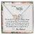 To My Wife The Love That I Have For You - Leaf Interlocking Hearts Necklace