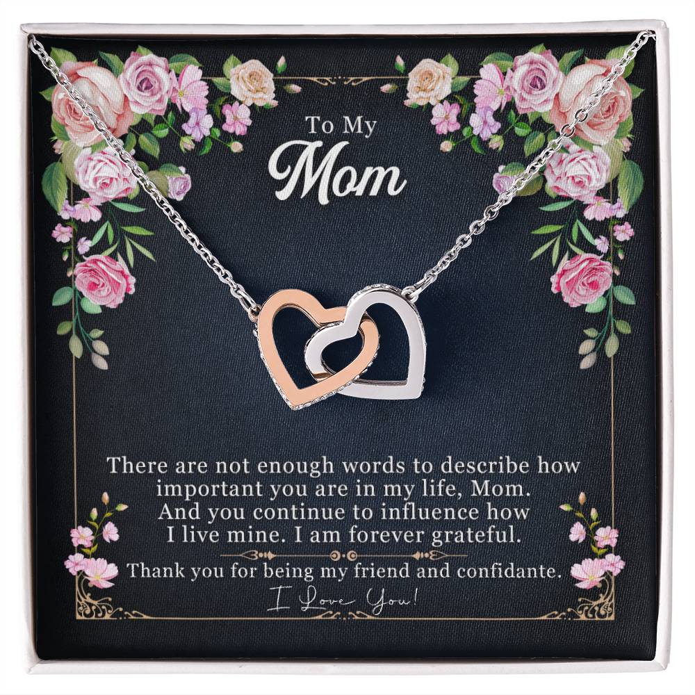 Mother'S Day Unique Gift - Interlocked Hearts Necklace Interlocking Hearts Necklace