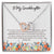 To My Granddaughter Interlocking Hearts Necklace