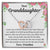 Dear Granddaughter From Grandma Interlocking Hearts Necklace