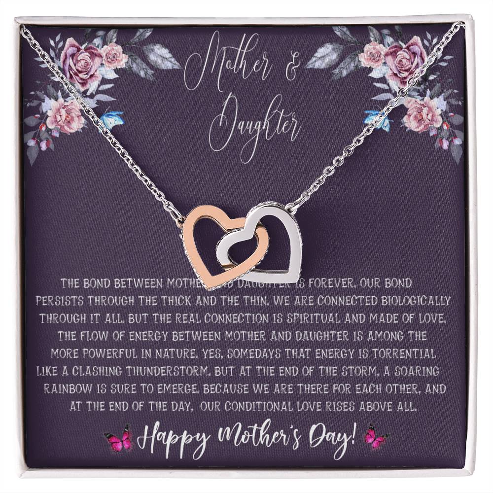 Mother&#39;S Day Gift From Daughter - Mother Daughter Necklace Gifts For Mom Mom Necklace Interlocking Hearts Necklace