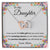 To My Daughter Necklace From Mom - Mother Daughter Necklace Set Of Interlocking Hearts Necklace