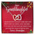 Christmas Gift For Granddaughter - Hold This Close To Feel My Love Interlocking Hearts Necklace