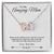 'To My Amazing Mom' Linked Hearts Necklace - Thank You For All That You Are Interlocking Hearts Necklace