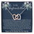 Gift For Boyfriends Mom Interlocking Hearts Necklace
