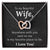 Wife With You Next To Me - Necklace Interlocking Hearts Necklace