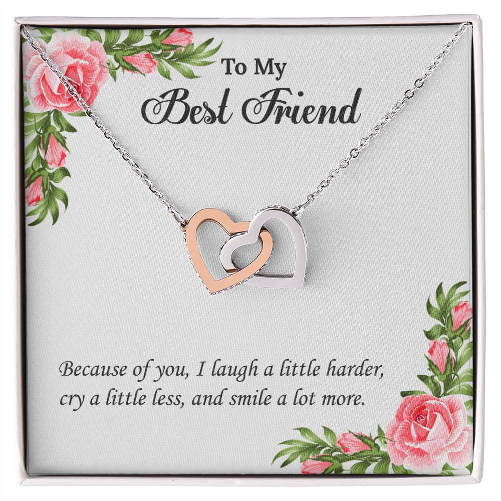 My Best Friend Unbiological Sister Necklace Soul Sister Sorority Sister Sister In Law Necklace Interlocking Hearts Necklace