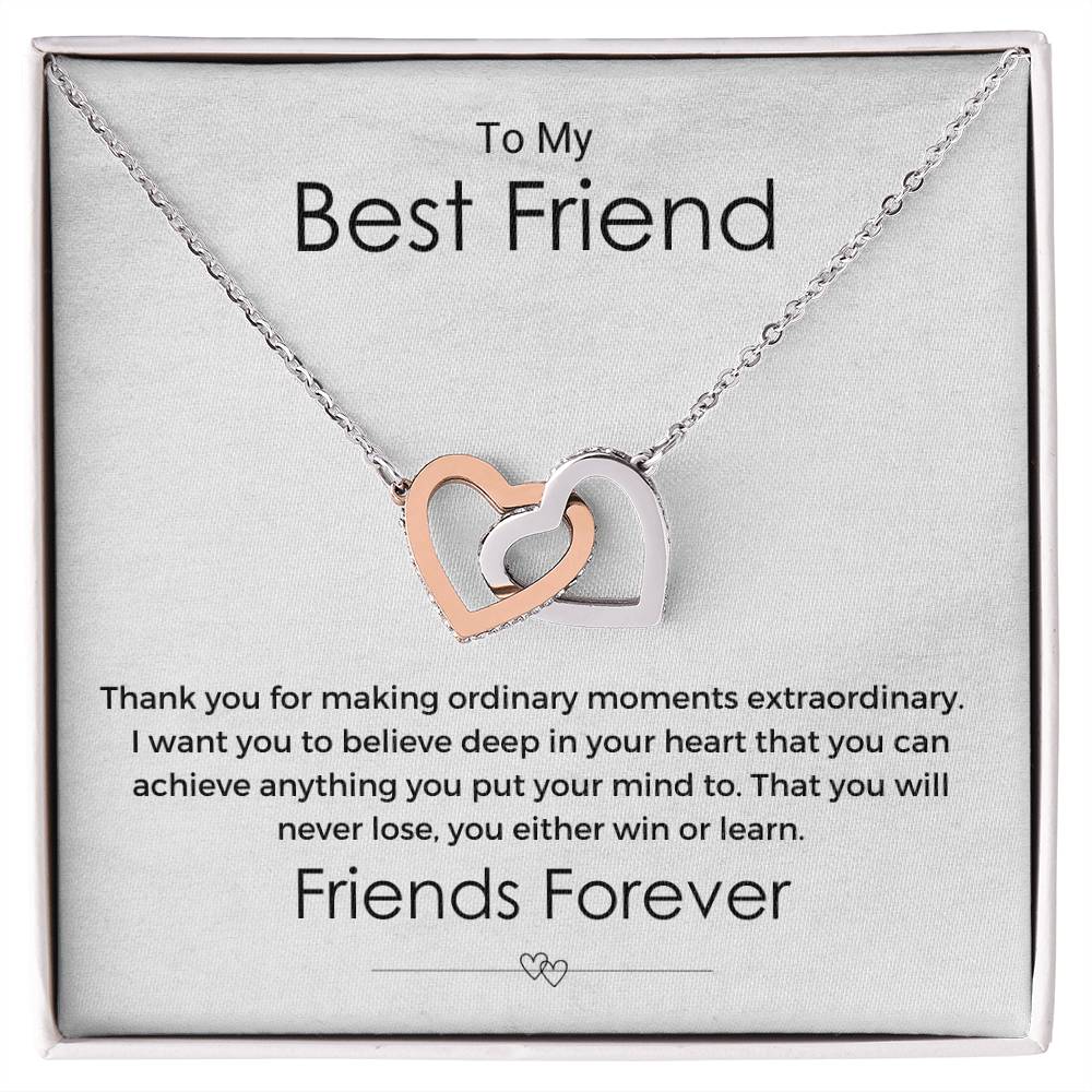 Making Ordinary Moments Extraordinary Necklace Interlocking Hearts Necklace