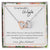 To My Beautiful Wife When I Tell You I Love You - Leaf Interlocking Hearts Necklace