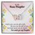 To My Bonus Daughter Interlocking Hearts Necklace