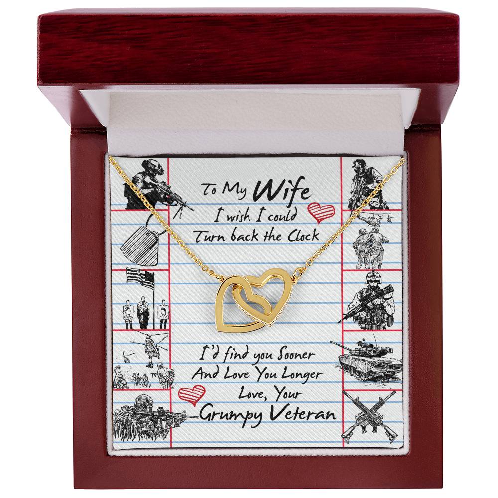 Veteran'S Wife - Interlocking Heart Necklace Interlocking Hearts Necklace