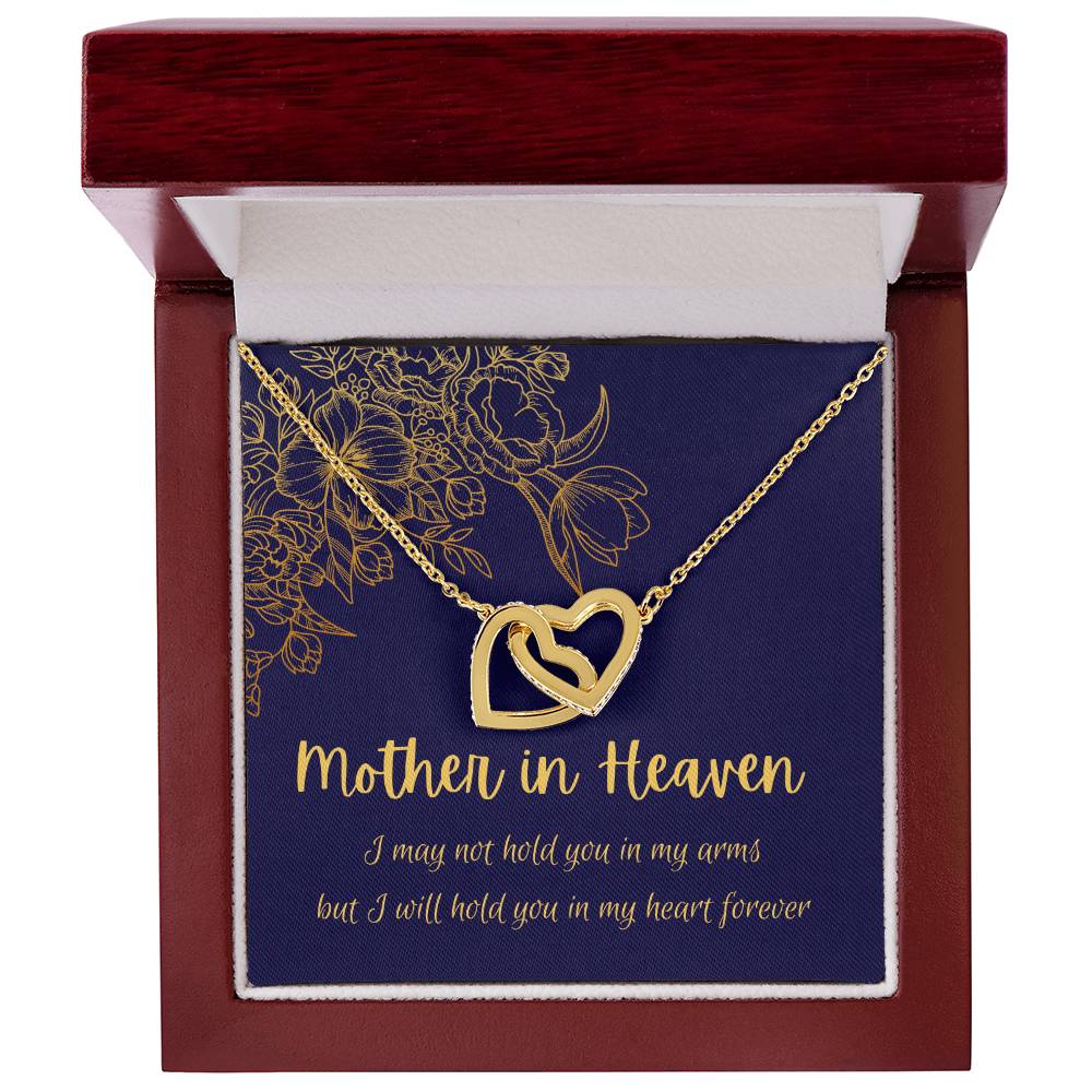 Mother In Heaven - Interlocking Necklace Interlocking Hearts Necklace