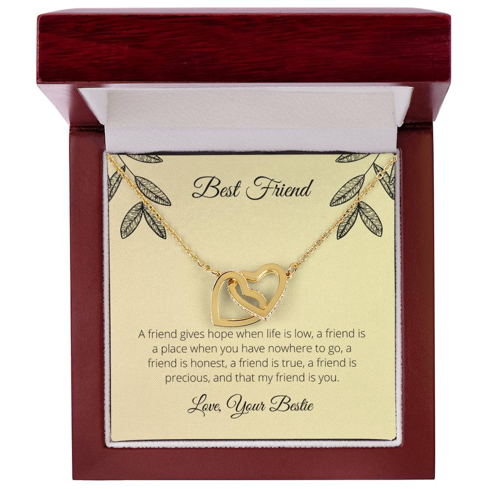 Best Friend - Interlocking Hearts Necklace