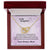 To My Daughter Always With You Never Ending Love Hearts Necklace Love Mom Interlocking Hearts Necklace