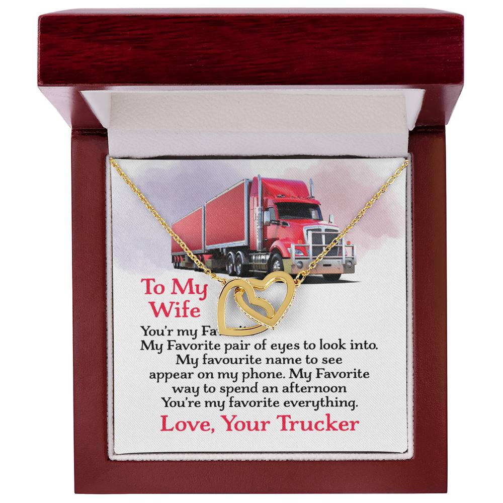 Trucker'S Wife - Interlocking Heart Necklace Interlocking Hearts Necklace