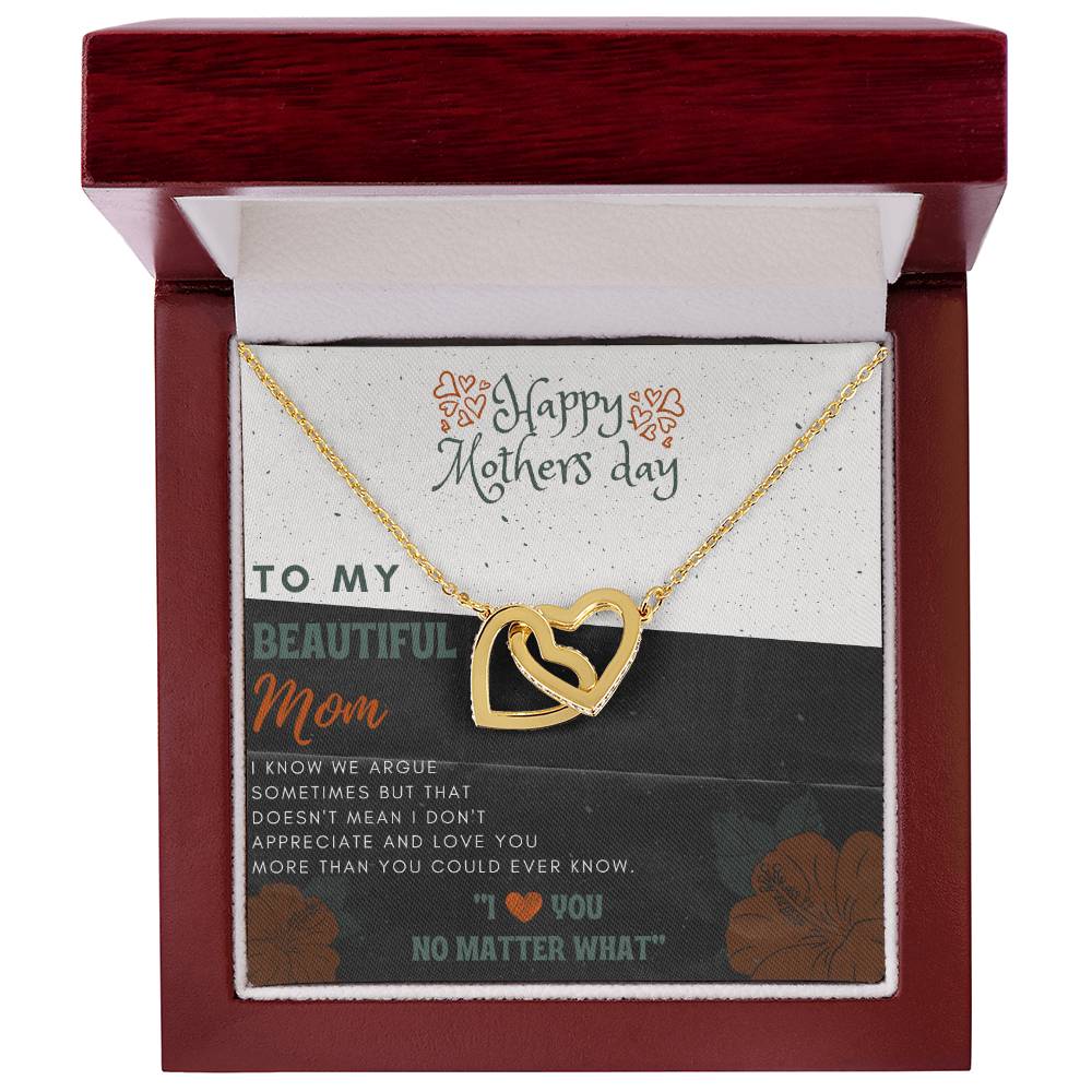 Grab This Interlock Heart Necklace For Your Beautiful Mom On This Mother'S Day Interlocking Hearts Necklace