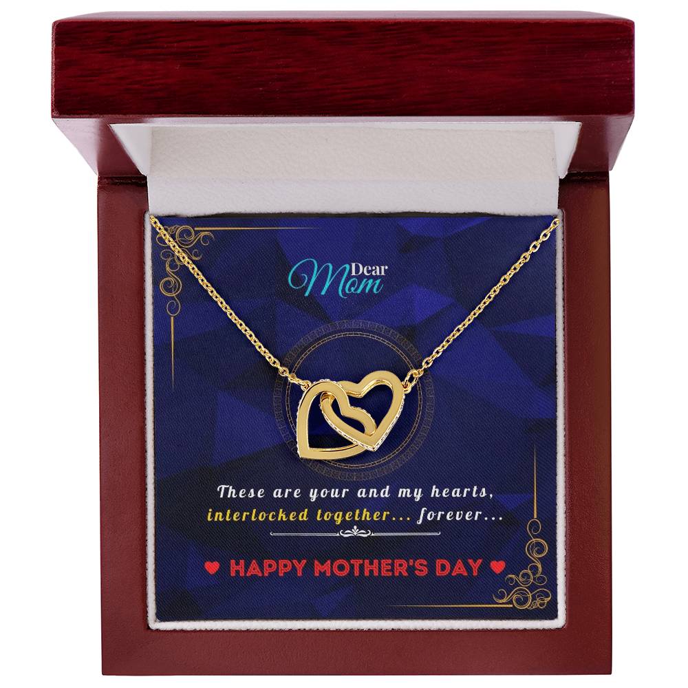 Interlocked Heart Necklace For Mothers Interlocking Hearts Necklace