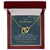 To My Granddaughter I Will Be In Your Life - Never Faraway Necklace Interlocking Hearts Necklace