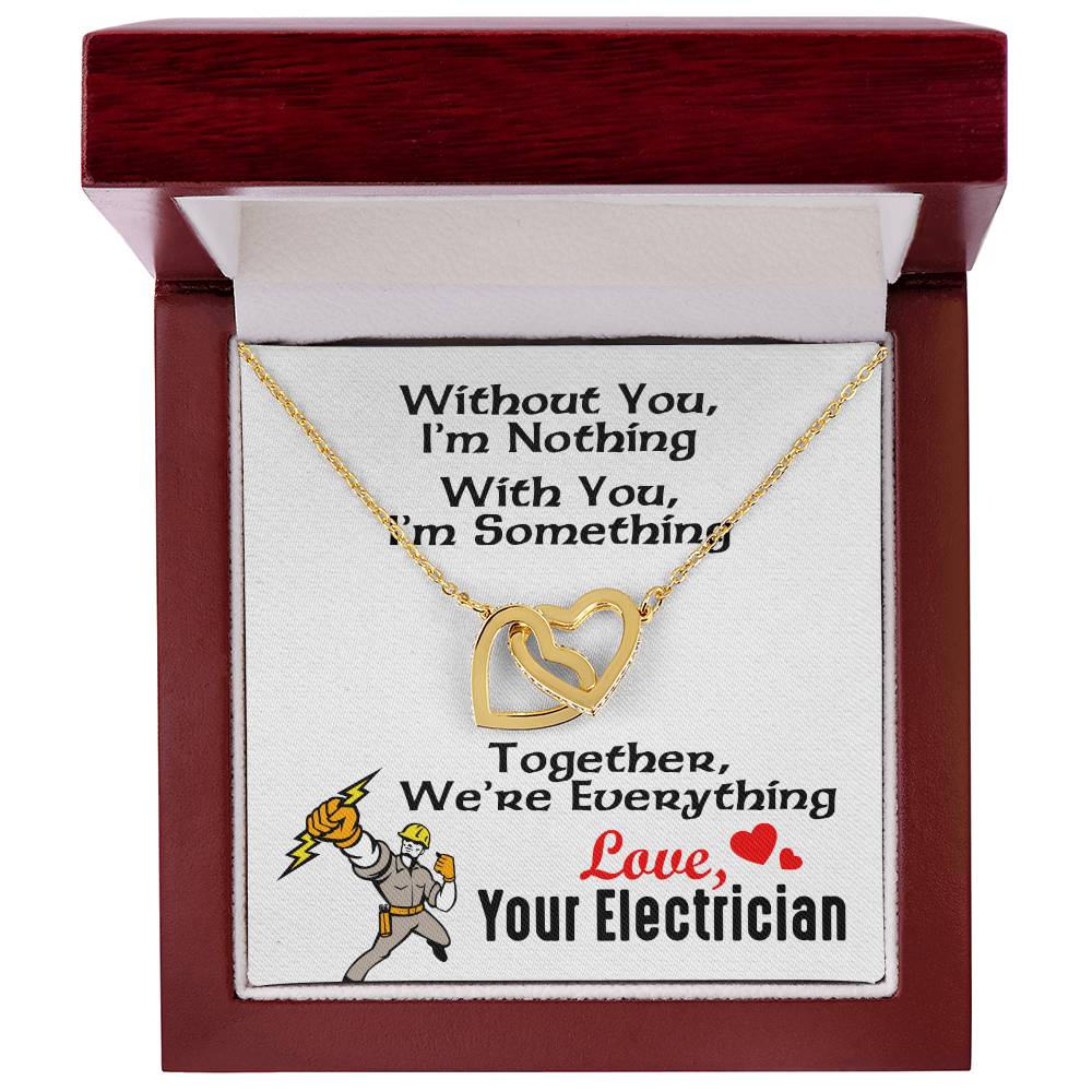 Electrician'S Girlfriend- Interlocking Heart Necklace Interlocking Hearts Necklace
