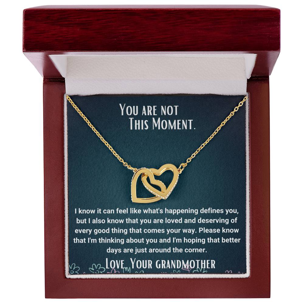 Interlocked Necklace Encouragement To Granddaughter Interlocking Hearts Necklace