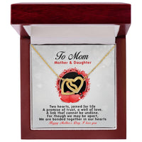 Daughters ! Perfect Mother'S Day Gift - Unique Necklace Interlocking Hearts Necklace