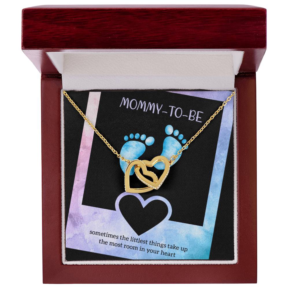 Best Gift For Future Mom Interlocking Hearts Necklace
