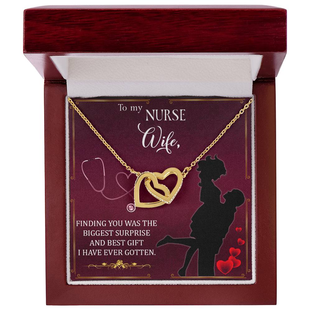 Interlocking Hearts Necklace Nurse Graduation Gift Nurse Gift Nurse Necklace Future Nurse Gift Gift For Nurse