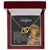To My Daughter - This Old Lion Will Always Have Your Back - Necklace Interlocking Hearts Necklace
