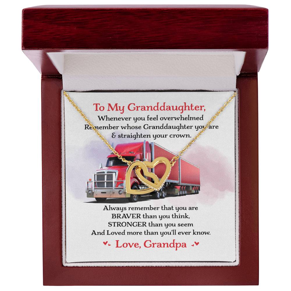 Trucker'S Granddaughter - Interlocking Heart Necklace Interlocking Hearts Necklace