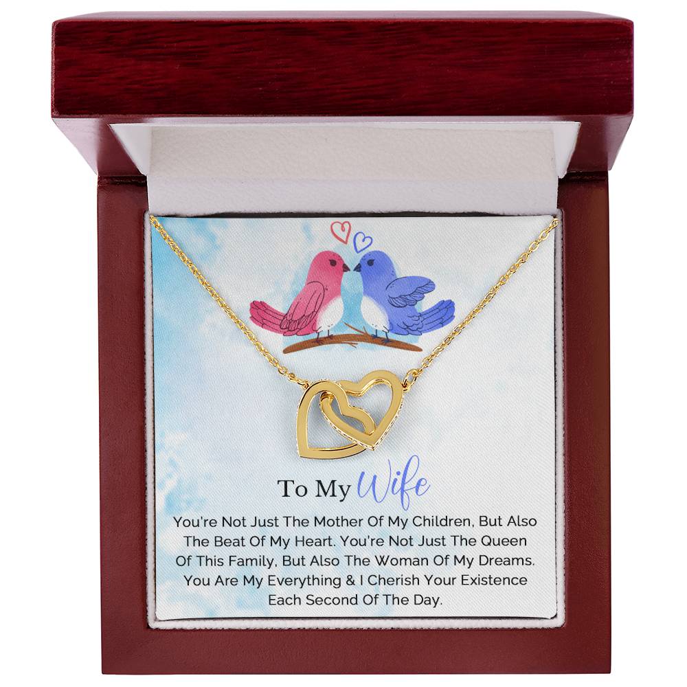 Husband To Wife Necklace Interlocking Hearts Necklace