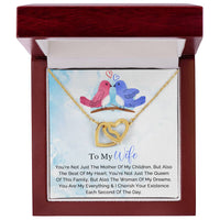 Husband To Wife Necklace Interlocking Hearts Necklace