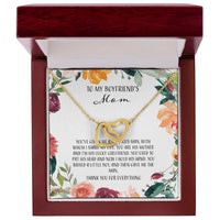 To My Boyfriends Mom - Floral Interlocking Hearts Necklace