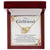 To My Girlfriend - Love Card And Necklace S009 Interlocking Hearts Necklace