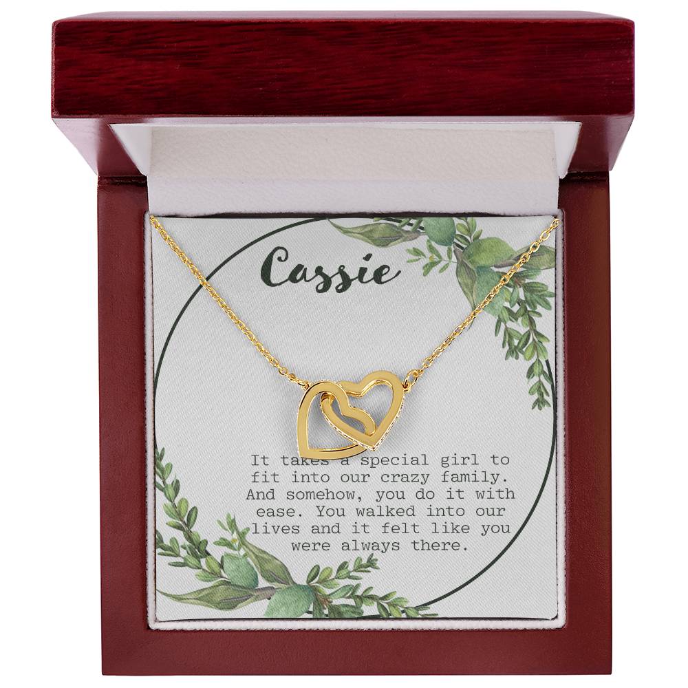 It Takes A Special Girl Interlocking Hearts Necklace