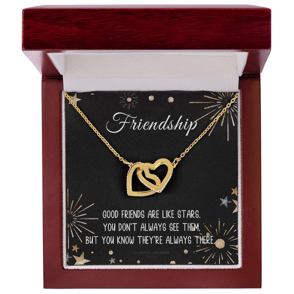 Friendship Gift For Her Interlocking Necklace Soul Sister Gift Necklace Gift For Best Friend Bestie Necklace Interlocking Hearts Necklace