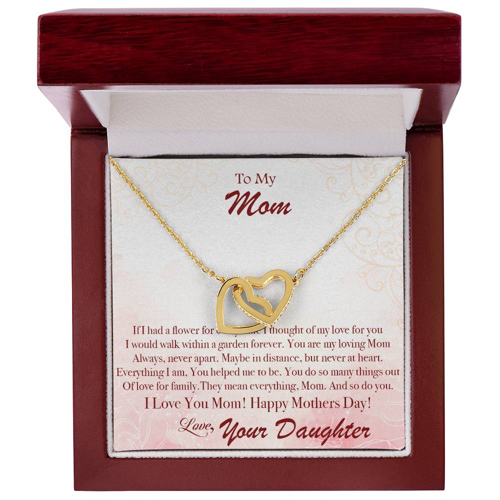 Mother'S Day Garden Forever - Interlocking Hearts Necklace