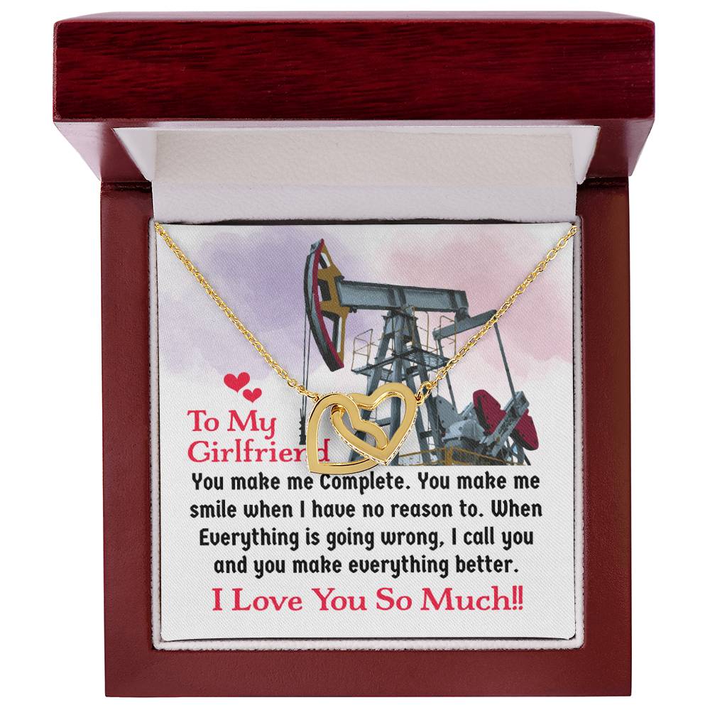 Oilfield Man'S Girlfriend - Interlocking Heart Necklace Interlocking Hearts Necklace