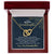 To My Beautiful Granddaughter - You'Ll Always And Forever Be In My Heart - Necklace Interlocking Hearts Necklace