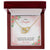 To My Daughter From Dad Interlocking Hearts Necklace