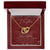 To My Daughter Interlocking Hearts Necklace Message Card