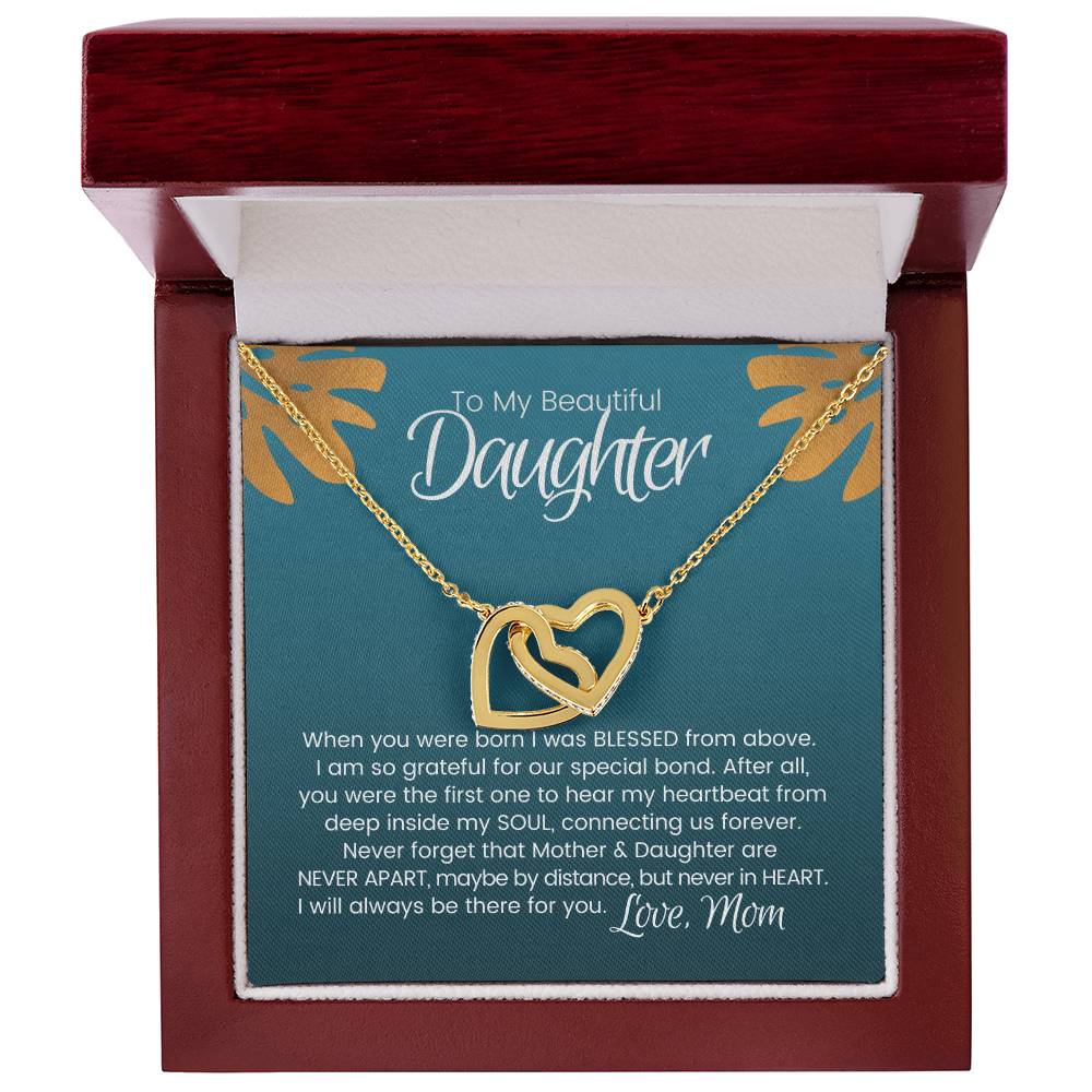 Mother Daughter Bond Connected By Heart Necklace Limited Edition - Grab Yours Now! Interlocking Hearts Necklace