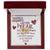 1 Year Anniversary Married Hanging Heart Sign Keepsake Interlocking Hearts Necklace