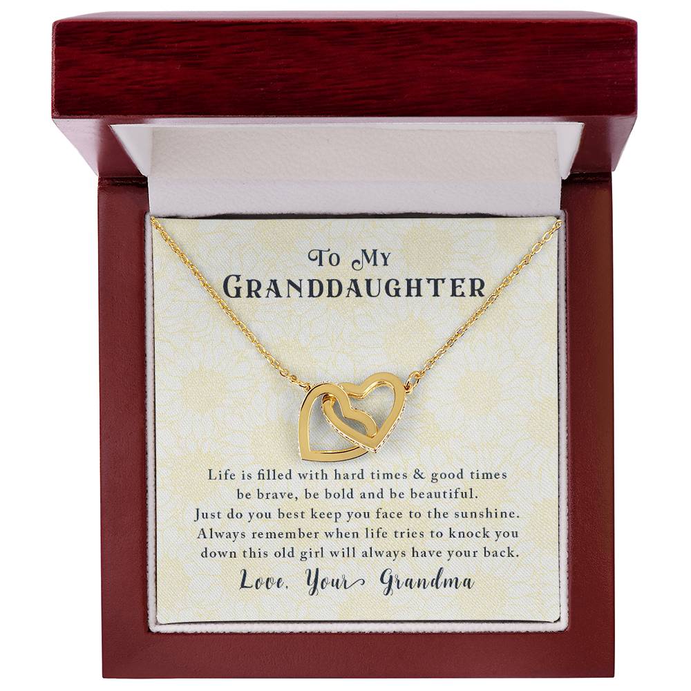 Gift For Granddaughter - Interloking Hearts Necklace Interlocking Hearts Necklace