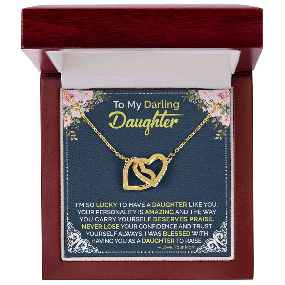 Mom To Daughter - Interlocking Hearts Necklace