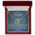 To My Daughter - Always Be My Little Girl - Heart Necklace Interlocking Hearts Necklace