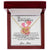 To My Daughter - Straighten Your Crown Unique Interlocking Hearts Binding Necklace Gift Set Interlocking Hearts Necklace