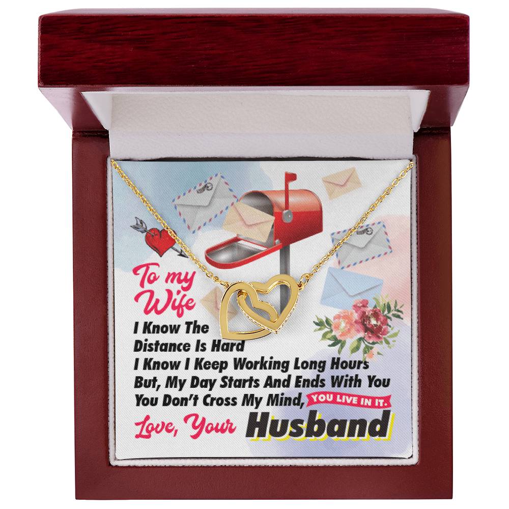 Postal Worker'S Wife - Interlocking Heart Necklace Interlocking Hearts Necklace