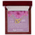 To My Beauiful Wife V2 Interlocking Hearts Necklace